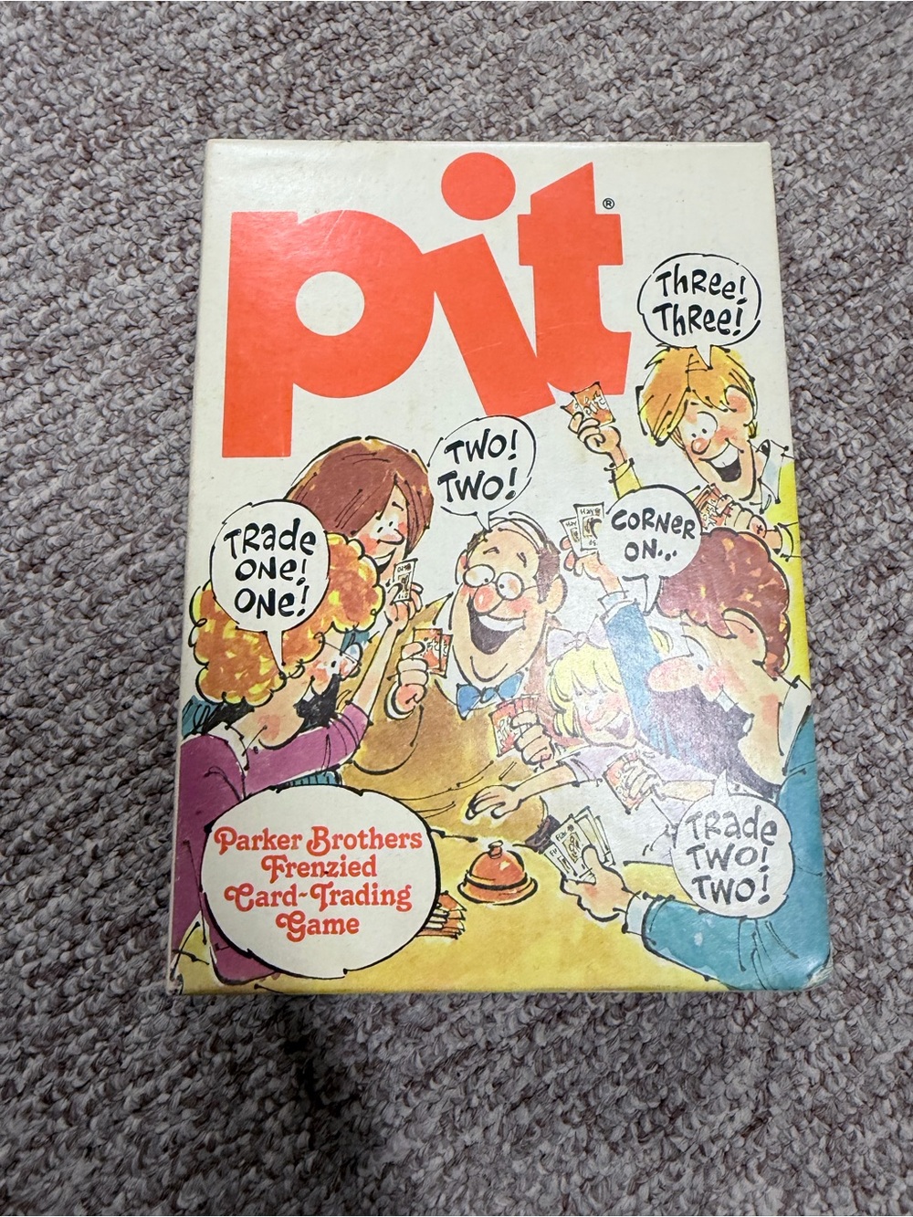 Pit Card Trading Game - Parker Brothers - Orange Box